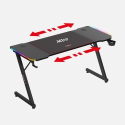 Biurko gamingowe Huzaro Hero 3.3 Black 140 cm