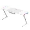 Biurko gamingowe Huzaro Hero 4.8 White RGB 160 cm