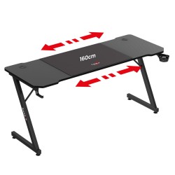 Biurko gamingowe Huzaro Hero 4.8 Black 160 cm