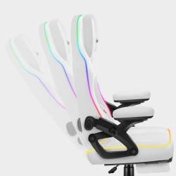 Fotel gamingowy Huzaro Force 4.6 White RGB Smart