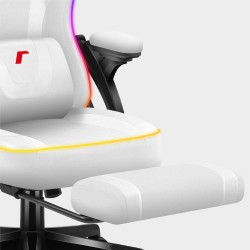 Fotel gamingowy Huzaro Force 4.6 White RGB Smart