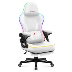 Fotel gamingowy Huzaro Force 4.6 White RGB Smart