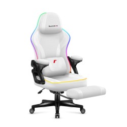 Fotel gamingowy Huzaro Force 4.6 White RGB Smart