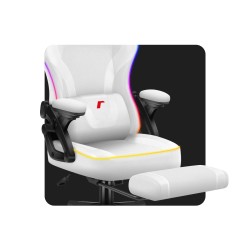 Fotel gamingowy Huzaro Force 4.6 White RGB Smart