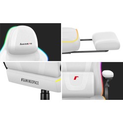 Fotel gamingowy Huzaro Force 4.6 White RGB Smart