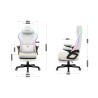Fotel gamingowy Huzaro Force 4.6 White RGB Smart