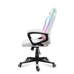 Fotel Gamingowy Huzaro Force 2.5 RGB White Mesh