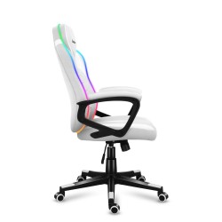 Fotel Gamingowy Huzaro Force 2.5 RGB White Mesh