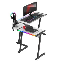 Biurko Gamingowe HUZARO HERO 6.0 White RGB Smart 147 cm