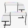 Biurko Gamingowe HUZARO HERO 6.0 White RGB Smart 147 cm