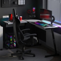 Biurko Gamingowe HUZARO HERO 6.0 White RGB Smart 147 cm