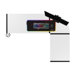 Biurko Gamingowe HUZARO HERO 6.0 White RGB Smart 147 cm