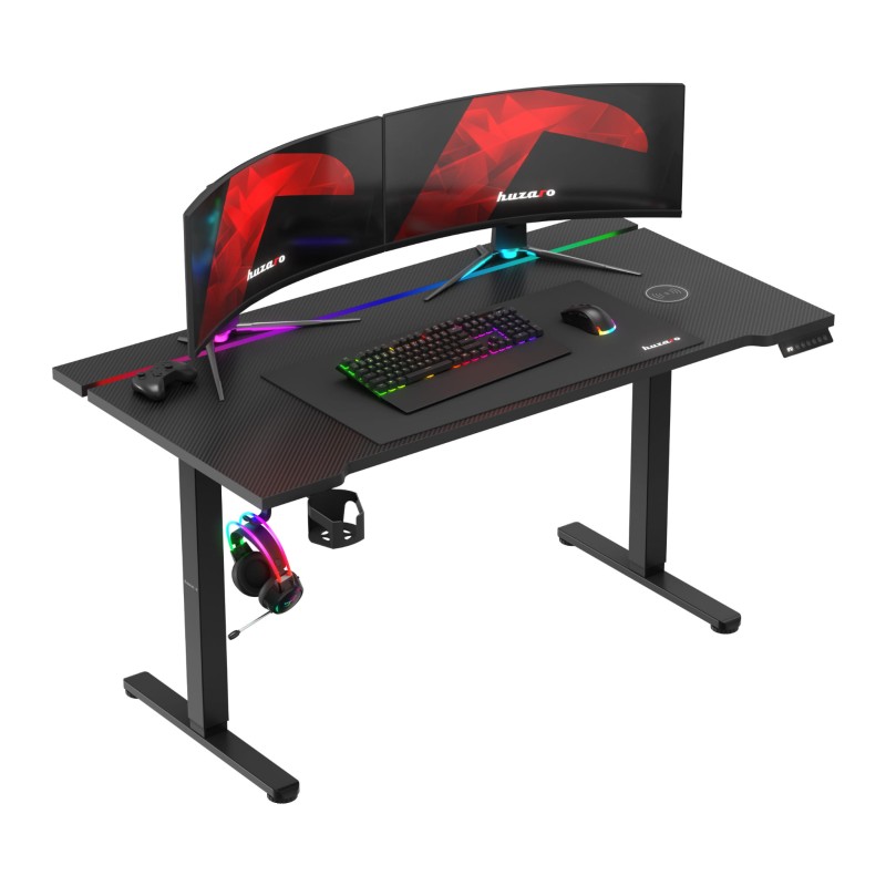 Biurko elektryczne Huzaro Hero 8.7 RGB LED 140 cm Biurko elektryczne Huzaro Hero 8.7 RGB LED 140 cm