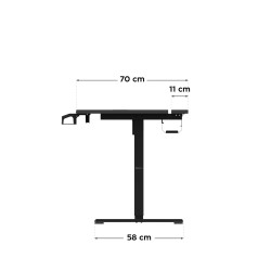 Biurko elektryczne Huzaro Hero 8.7 RGB LED 140 cm