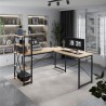 Biurko narożne z półkami Mark Adler Leader 5.9 Craft 145 cm