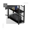 Biurko z półkami Mark Adler Leader 4.0 Black 120 cm