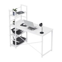 Biurko z półkami Mark Adler Leader 4.0 White 120 cm