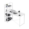 Biurko z półkami Mark Adler Leader 4.0 White 120 cm