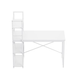Biurko z półkami Mark Adler Leader 4.0 White 120 cm