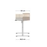 Biurko elektryczne Mark Adler Leader 8.0 White 120 cm