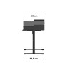 Biurko elektryczne Mark Adler Leader 8.0 Black 120 cm