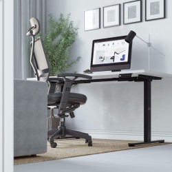 Dwusilnikowy elektryczny stelaż biurka Mark Adler Xeno 4.5 Black