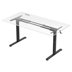 Dwusilnikowy elektryczny stelaż biurka Mark Adler Xeno 4.5 Black