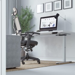 Dwusilnikowy elektryczny stelaż biurka Mark Adler Xeno 4.5 White