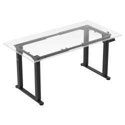 Dwusilnikowy elektryczny stelaż biurka Mark Adler Xeno 5.0 Black