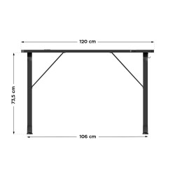 Biurko gamingowe Huzaro Hero 1.5 Black 120 cm