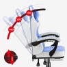 Fotel gamingowy Huzaro Force 3.7 Blue