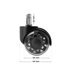 Kółka do fotela biurowego Mark Adler Wheels 3.0