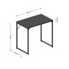 Biurko Mark Adler Leader 1.3 Black 80 cm