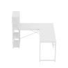 Biurko narożne z półkami Mark Adler Leader 5.9 White 145 cm