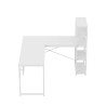 Biurko narożne z półkami Mark Adler Leader 5.9 White 145 cm