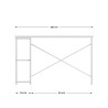 Biurko z półkami Mark Adler Leader 2.0 White 120 cm