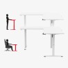 Biurko narożne elektryczne Huzaro Hero 9.5 White 160 cm