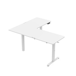 Biurko narożne elektryczne Huzaro Hero 9.5 White 160 cm