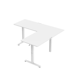Biurko narożne elektryczne Huzaro Hero 9.5 White 160 cm