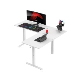 Biurko narożne elektryczne Huzaro Hero 9.5 White 160 cm