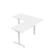 Biurko narożne elektryczne Huzaro Hero 9.5 White 160 cm