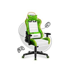 Fotel gamingowy dla dziecka Huzaro Ranger 6.0 Pixel White