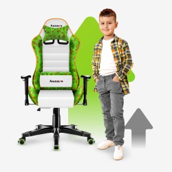Fotel gamingowy dla dziecka Huzaro Ranger 6.0 Pixel White
