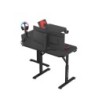 Adjustable corner gaming desk Hero 7.3 Black 140 cm