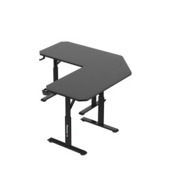 Adjustable corner gaming desk Hero 7.3 Black 140 cm