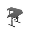 Adjustable corner gaming desk Hero 7.3 Black 140 cm