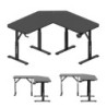 Adjustable corner gaming desk Hero 7.3 Black 140 cm