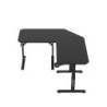Adjustable corner gaming desk Hero 7.3 Black 140 cm
