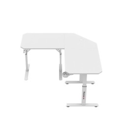 Hero 7.3 White 140 cm adjustable corner gaming desk
