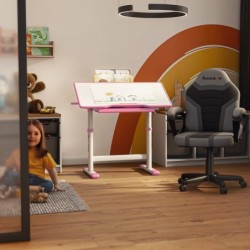 Biurko dziecięce regulowane Study 3.0 Pink 66 cm